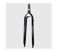 LQVAIPT Fourche Rigide en Fibre de Carbone 26, 27,5, 29 Pouces, Tube Conique, Frein à Disque 1~1/8", Fourche de vélo QR 9 x 100 mm, sans Filetage, ultralégère, for VTT Avant(Black,27.5")