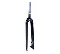 LQVAIPT Fourche Rigide en Fibre de Carbone for VTT, 26, 27,5, 29 Pouces, Frein à Disque, QR 9 x 100 mm, Tube Droit 1~1/8 Pouces, ultralégère, 450 g(Blackglossy,29")