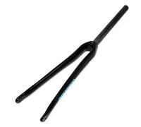 LQVAIPT Fourche Rigide for vélo de Route 700C, Tube Avant Droit en Fibre de Carbone 1~1/8", Frein QR 9x100 mm, Fourche ultralégère for vélo de Route 370 g(BlackBlue)