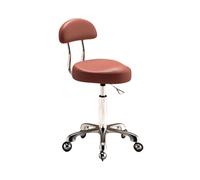 LQVAIPT Tabouret de Selle, Chaise roulante rotative à 360°, Hauteur réglable avec Dossier for Bureau à Domicile et Magasin(Color 3)