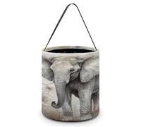 LQWOK Panier à bonbons, panier à bonbons imprimé éléphant mignon, sac à main, panier à bonbons portable, animaux mignons éléphants, taille unique, Animaux Mignon Éléphant, Taille unique, Élégant