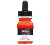 Liquitex Professional Encre Acrylique Flacon Avec Pipette 30 ml Rouge Orange Vif