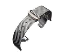 LQXHZ 20mm 22mm Mesh Bracelet De Montre En Acier Inoxydable Compatible Avec Omega 007 For Seamaster 300 Bracelet Boucle Déployante Hommes Business Steel Metal Strap(Silver,20mm)