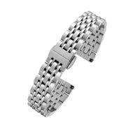 LQXHZ Bracelet De Montre 12 Mm, 14 Mm, 16 Mm, 18 Mm, Compatible Avec La Chaîne De Montre Fossil, Bracelet En Acier Inoxydable, Argent, Or Rose(Silver,16mm)