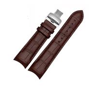 LQXHZ Bracelet De Montre À Extrémité Incurvée En Cuir Véritable, 22mm, 23mm, 24mm, Compatible Avec La Ceinture De Montre Tissot 1853 COUTURIER T035627A T035407A T035439, Bracelet For Hommes(Brown-silv
