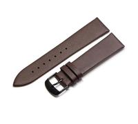 LQXHZ Bracelet De Montre En Cuir De Vache Véritable, Fin Et Lisse, 18 Mm, 20 Mm, 22 Mm(Brown Black,20mm)