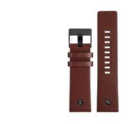 LQXHZ Bracelet De Montre En Cuir De Vachette Compatible Avec Diesel DZ4323 DZ1657 DZ4318 DZ7312 DZ7257, Bracelet De Montre For Homme 24 Mm, 26 Mm, 28 Mm, 30 Mm(Rose Green,26mm)