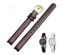 LQXHZ Bracelet De Montre En Cuir Noir Blanc 10 Mm Compatible Avec Le Bracelet De Montres CK K43231 K43232 K43236 Accessoires De Montre For Femme (Color : Brown gold buckle, Size : 10mm)