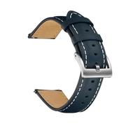 LQXHZ Bracelet De Montre En Cuir Véritable 14 Mm, 16, 18, 20, 22, For Femmes Et Hommes, Vachette, Accessoires For Montres Connectées(Dark Blue,22mm)
