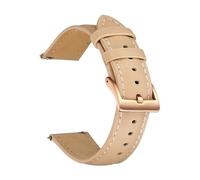 LQXHZ Bracelet De Montre En Cuir Véritable 14 Mm, 16, 18, 20, 22, For Femmes Et Hommes, Vachette, Accessoires For Montres Connectées(Beige,16mm)