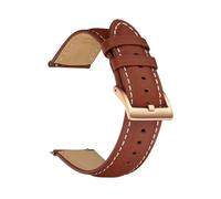 LQXHZ Bracelet De Montre En Cuir Véritable 14 Mm, 16, 18, 20, 22, For Femmes Et Hommes, Vachette, Accessoires For Montres Connectées(Yellow Brown,22mm)