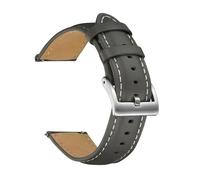LQXHZ Bracelet De Montre En Cuir Véritable 14 Mm, 16, 18, 20, 22, For Femmes Et Hommes, Vachette, Accessoires For Montres Connectées(Gray,14mm)