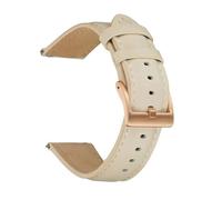 LQXHZ Bracelet De Montre En Cuir Véritable 14 Mm, 16, 18, 20, 22, For Femmes Et Hommes, Vachette, Accessoires For Montres Connectées(Off-white,18mm)