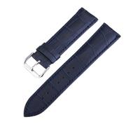 LQXHZ Bracelet De Montre En Cuir Véritable À Veines De Crocodile 10 12 Mm 13 14 Mm 15 16 Mm 17 Mm 18 Mm 19 20 Mm 22 Mm 24 Mm(Deep Blue,24mm)