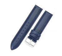 LQXHZ Bracelet De Montre En Cuir Véritable De Qualité For Hommes Et Femmes, 18 Mm, 20 Mm, 22 Mm, 12 Mm, 13 Mm, 14 Mm, 17 Mm, 19 Mm(Blue,19mm,Rose gold buckle)