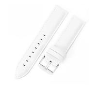 LQXHZ Bracelet De Montre En Cuir Véritable De Qualité For Hommes Et Femmes, 18 Mm, 20 Mm, 22 Mm, 12 Mm, 13 Mm, 14 Mm, 17 Mm, 19 Mm(White,13mm,Steel color buckle)