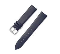 LQXHZ Bracelet De Montre En Cuir Véritable For Femmes Et Hommes, 8 Mm, 10, 12, 13, 14, 15, 16, 17, 18, 19, 20, 21, 22 Mm, Marron, Noir(Dark blue,22mm)