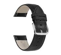 LQXHZ Bracelet De Montre En Cuir Véritable For Homme Et Femme, Taille 12, 13, 14, 15, 16, 17, 18, 19, 20, 21, 22, 23, 24 Mm(Black,18mm)