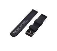 LQXHZ Bracelet De Montre En Nylon Et Cuir 18 Mm, 20 Mm, 22 Mm, 24 Mm, Bracelet De Rechange En Tissu, Accessoires For Montres De Sport(Black,22MM_BLACK)