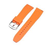 LQXHZ Bracelet de montre en silicone et caoutchouc 20 mm 22 mm(Orange-S,20mm)