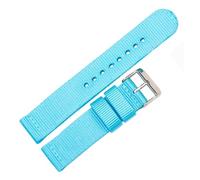 LQXHZ Bracelet De Montre En Toile De Nylon, 9 Couleurs, 18, 20, 22, 24 Mm, For Femmes Et Hommes, Accessoire De Rechange(Light blue,22mm)