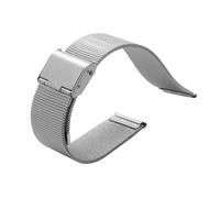 LQXHZ Bracelet De Montre Milanais En Acier Inoxydable For Homme Et Femme, 16 Mm, 18 Mm, 20 Mm, 22 Mm, 24 Mm, Double Fermoir, Accessoires(Silver,18mm)
