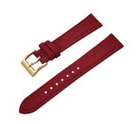 LQXHZ Bracelet En Cuir Et Toile Nylon 18 Mm, 20 Mm, 22 Mm, Bracelet En Tissu Vintage(Red-Gold,18mm)