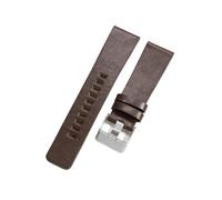LQXHZ Bracelets De Montre En Cuir Véritable Compatibles Avec Les Modèles Diesel DZ4290, DZ7395 Et DZ4344. Bracelet Vachette Étanche, Disponible 22, 24, 26, 28 30 Mm(Coffee-Steel-K3,28mm)