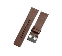 LQXHZ Bracelets De Montre En Cuir Véritable Compatibles Avec Les Modèles Diesel DZ4290, DZ7395 Et DZ4344. Bracelet Vachette Étanche, Disponible 22, 24, 26, 28 30 Mm(Brown-Black-K3,32mm)