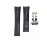 LQXHZ Cuir De Vachette For HommeBracelet Véritable Bracelet Montre 20mm 22mm 24mm Compatible Avec Le TAG HEUER CARRERA Monaco AQUARACER Ceinture(With Silver Clasp,22mm)