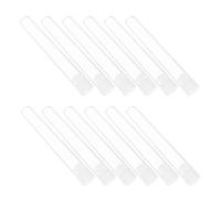 LQXHZ Lot de 50 tubes à essai en plastique for laboratoire, for le stockage de bouchons transparents, de petits flacons de chocolat, for expériences scientifiques