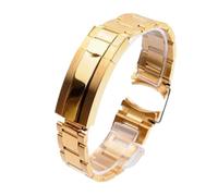 LQXHZ Montre Bracelet Compatible With Rolex Daytona Water Ghost Submariner Accessoires Accessoires Bande Chaîne 20mm 21mm Sangle de montre en acier inoxydable solide(All Gold,21mm No Logo)