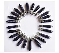 LQYXGS Décoration d'intérieur en Pierre de Cristal 10x32mm améthyste Naturel, Lapis Lazuli, Oeil de Tigre(Blue Sand Stone)