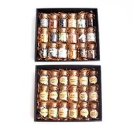 LQYXGS Décoration d'intérieur en Pierre de Cristal 18pcs Un Ensemble de Cristal Naturel Gravier Souhaitant des Bouteilles Minéraux Spécimen Mini Stone Reiki Cadeau W/Boîte(G 18pcs Polished)