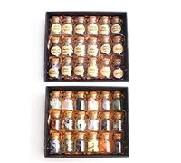 LQYXGS Décoration d'intérieur en Pierre de Cristal 18pcs Un Ensemble de Cristal Naturel Gravier Souhaitant des Bouteilles Minéraux Spécimen Mini Stone Reiki Cadeau W/Boîte(L 18pcs Rough)