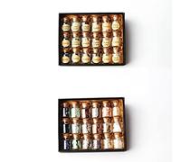 LQYXGS Décoration d'intérieur en Pierre de Cristal 18pcs Un Ensemble de Cristal Naturel Gravier Souhaitant des Bouteilles Minéraux Spécimen Mini Stone Reiki Cadeau W/Boîte(C 18pcs Rough)