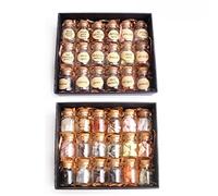 LQYXGS Décoration d'intérieur en Pierre de Cristal 18pcs Un Ensemble de Cristal Naturel Gravier Souhaitant des Bouteilles Minéraux Spécimen Mini Stone Reiki Cadeau W/Boîte(K 18pcs Rough)
