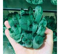 LQYXGS Décoration d'intérieur en Pierre de Cristal 300-700g Naturel Green Ghost de Quartz Crystal Cristaux Crus pour la décoration Bureau à Domicile Fengshui(300-400g)