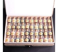 LQYXGS Décoration d'intérieur en Pierre de Cristal 40pcs Crystal Natural Rockstone Gravel Souhaitant Bouteilles Minéraux Rugueux Spécimen Mini Stone Cadeau avec boîte(Polished A no Box)