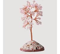 LQYXGS Décoration d'intérieur en Pierre de Cristal Amérique Naturelle Arbre de Vie Spécimen minéral Rock, Agate Reiki Accueil Décoration Ornements Chanceux DIY Souvenirs Souvenirs(Rose Quartz)