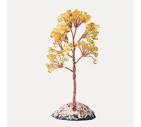 LQYXGS Décoration d'intérieur en Pierre de Cristal Amérique Naturelle Arbre de Vie Spécimen minéral Rock, Agate Reiki Accueil Décoration Ornements Chanceux DIY Souvenirs Souvenirs(Citrine)