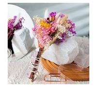 LQYXGS Décoration d'intérieur en Pierre de Cristal Améthyste Naturelle Cristal Point Colonne Fleur Rose Quartz Baguette(Rhodonite)