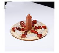 LQYXGS Décoration d'intérieur en Pierre de Cristal Baguette en Cristal Naturel 7 Chakra Crystal Stone Seven Star Array Wood Base Home Decor