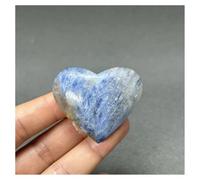 LQYXGS Décoration d'intérieur en Pierre de Cristal Décoration intérieure en Forme de cœur de Palmier en kyanite Bleue Naturelle(48g)