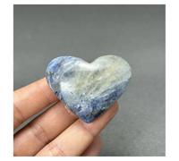 LQYXGS Décoration d'intérieur en Pierre de Cristal Décoration intérieure en Forme de cœur de Palmier en kyanite Bleue Naturelle(45g)