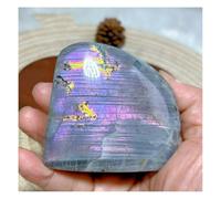 LQYXGS Décoration d'intérieur en Pierre de Cristal Labradorite Violette et Bleue, Cristaux naturels, Formes Libres, décoration intérieure(411g)