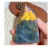 LQYXGS Décoration d'intérieur en Pierre de Cristal Labradorite Violette et Bleue, Cristaux naturels, Formes Libres, décoration intérieure(406g)