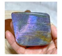 LQYXGS Décoration d'intérieur en Pierre de Cristal Labradorite Violette et Bleue, Cristaux naturels, Formes Libres, décoration intérieure(426g)