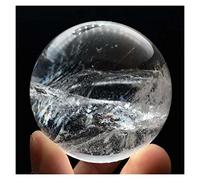 LQYXGS Décoration d'intérieur en Pierre de Cristal Naturel Crystal Blanc Sphere Ball Feng Shui Magic(45-50mm)
