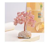 LQYXGS Décoration d'intérieur en Pierre de Cristal Pierre Naturelle Amethyste Rose Quartz Arbre de Vie Rock Minéral Géomancie Reiki Home Decor DIY Artisanat(C)